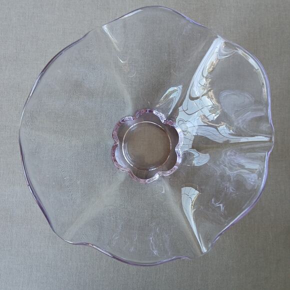 Tiffin Duncan Miller Canterbury Twilight Dawn Alexandrite Art Glass Bowl 9" VTG - Picture 9 of 9